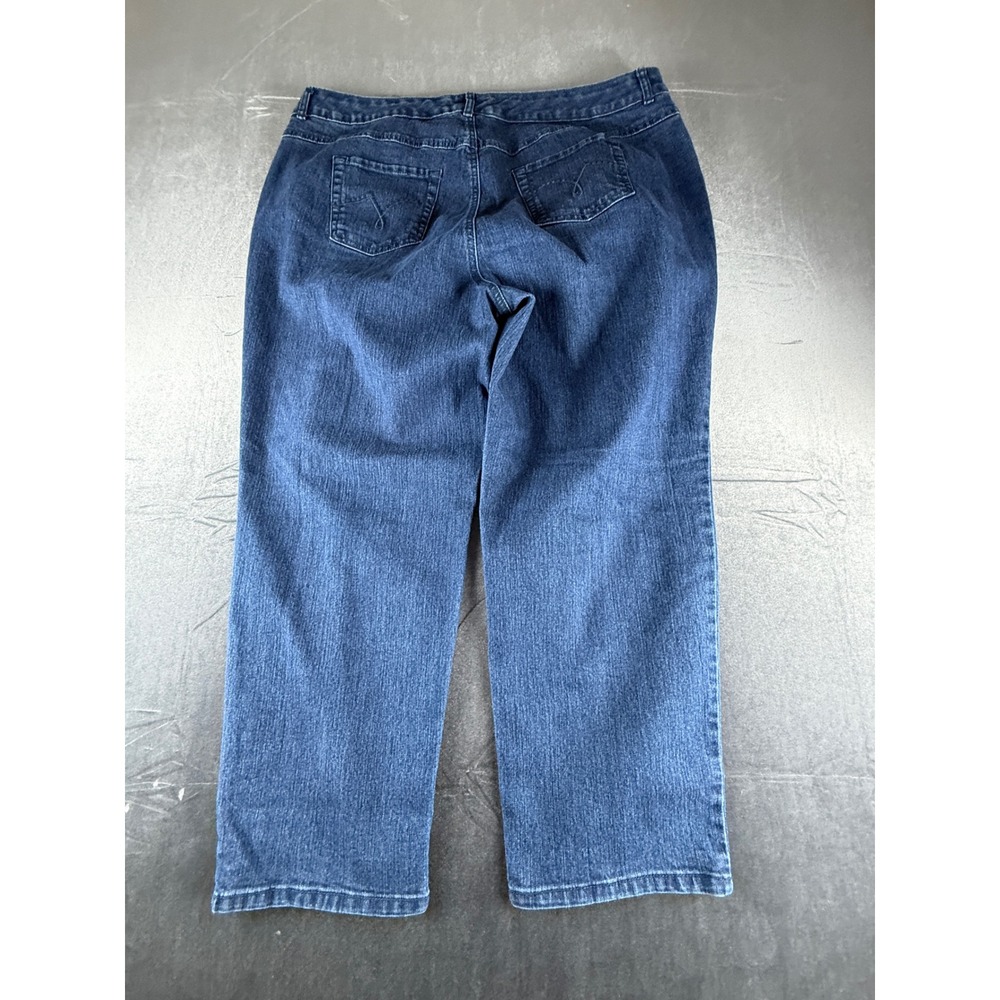 Just My Size JMS Stretch Classic Denim Jeans 24W Short Wells Wash Blue JM163S - Picture 3 of 9